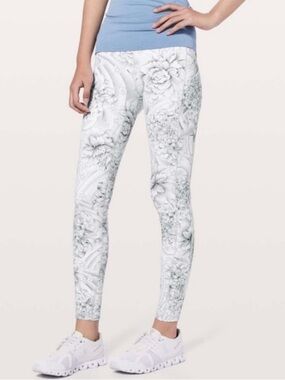 lululemon athletica White Floral-Print Leggings